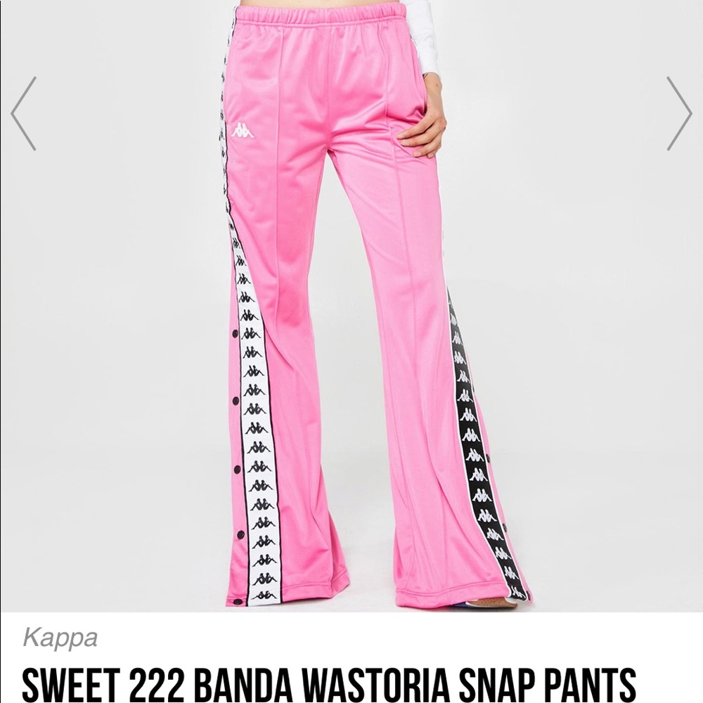 Kappa pink jog pants